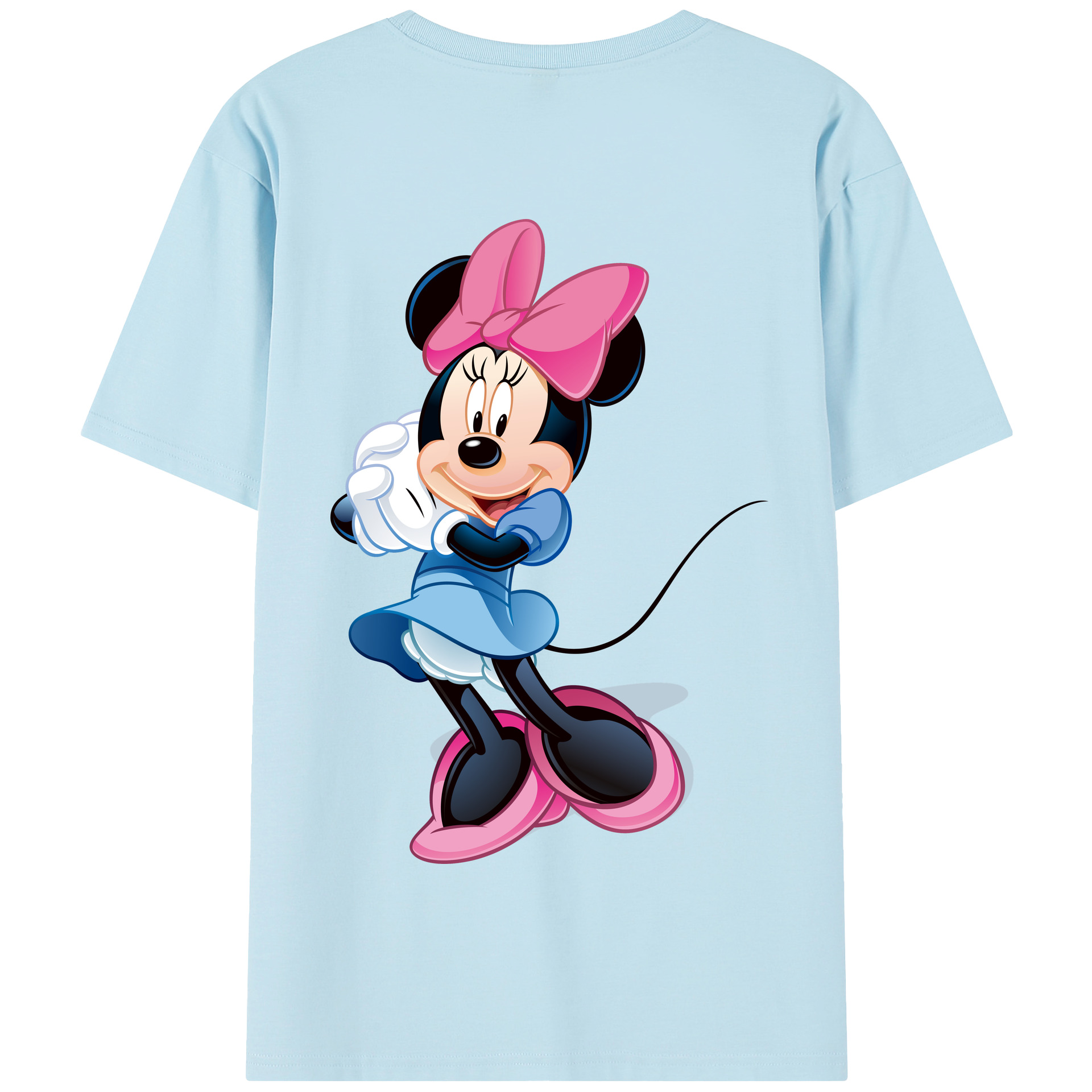 （画像用） ミッキーマウス Mickey Mouse 綿100％半袖Tシャツ（背面プリント）